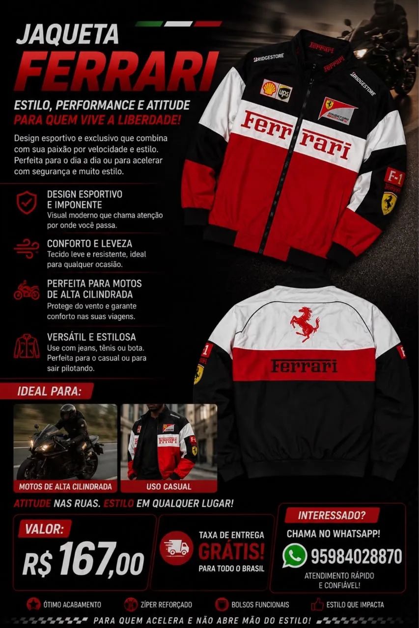 Jaqueta Ferrari 