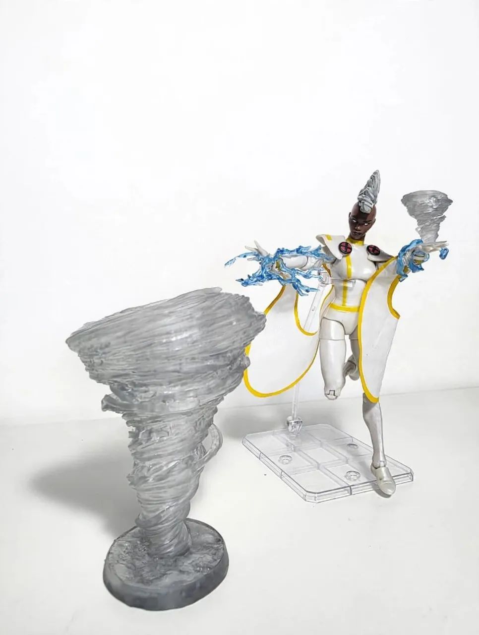 EFEITO EFFECT DE VENTO AR ACTION FIGURE MARVEL LEGENDS MCFARLANE SHF DRAGON BALL C DEFEITO - Foto 2