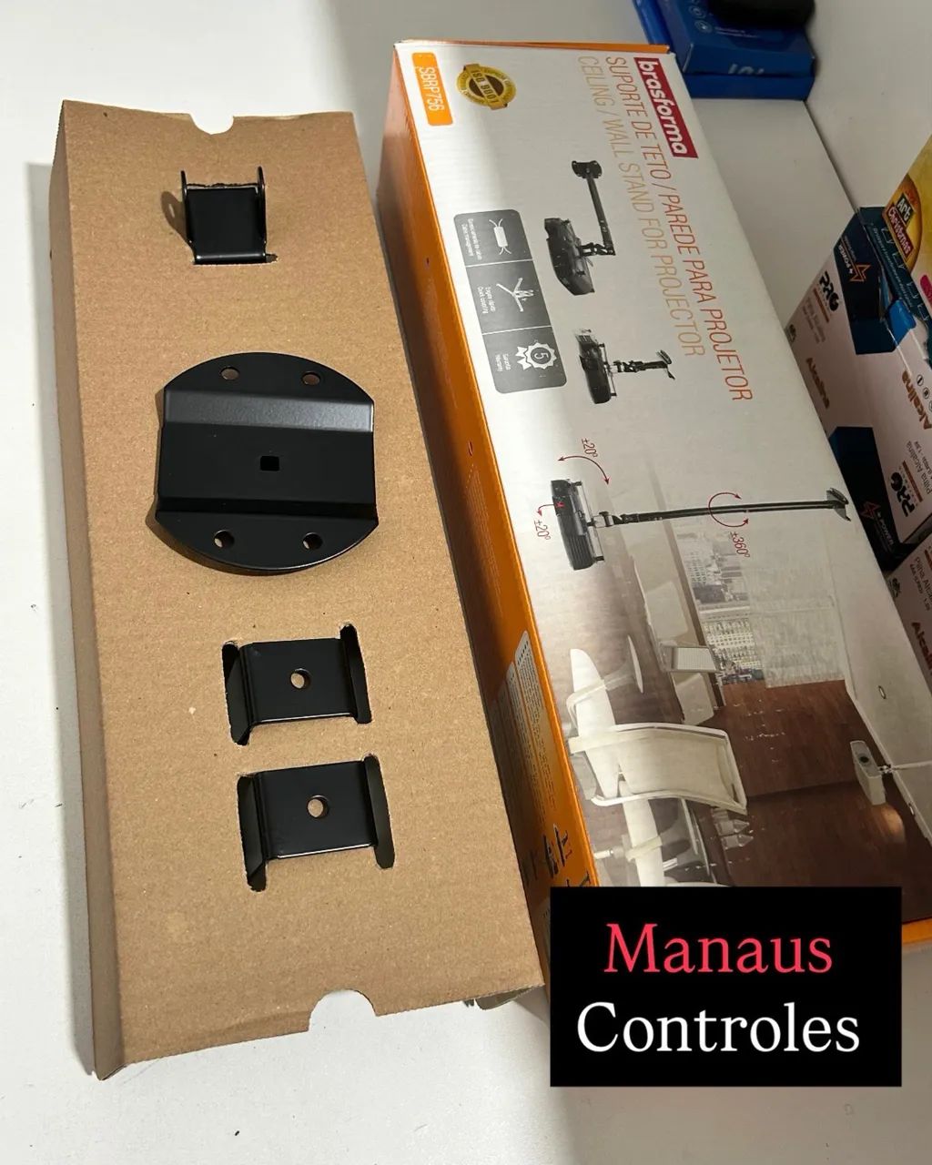 Suporte de Projetor de Parede e Teto Brasforma 