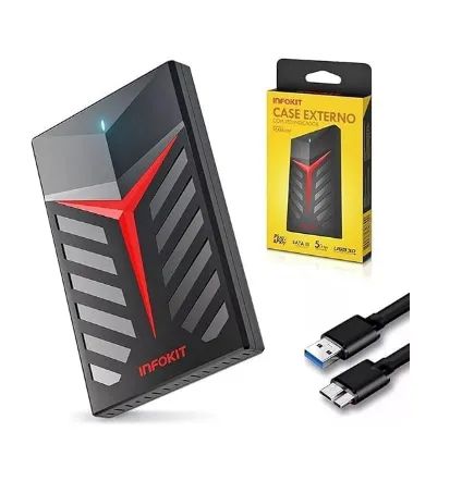 kit com 2 Cases para HD externo Infokit novos - (sem HD)  - Foto 4