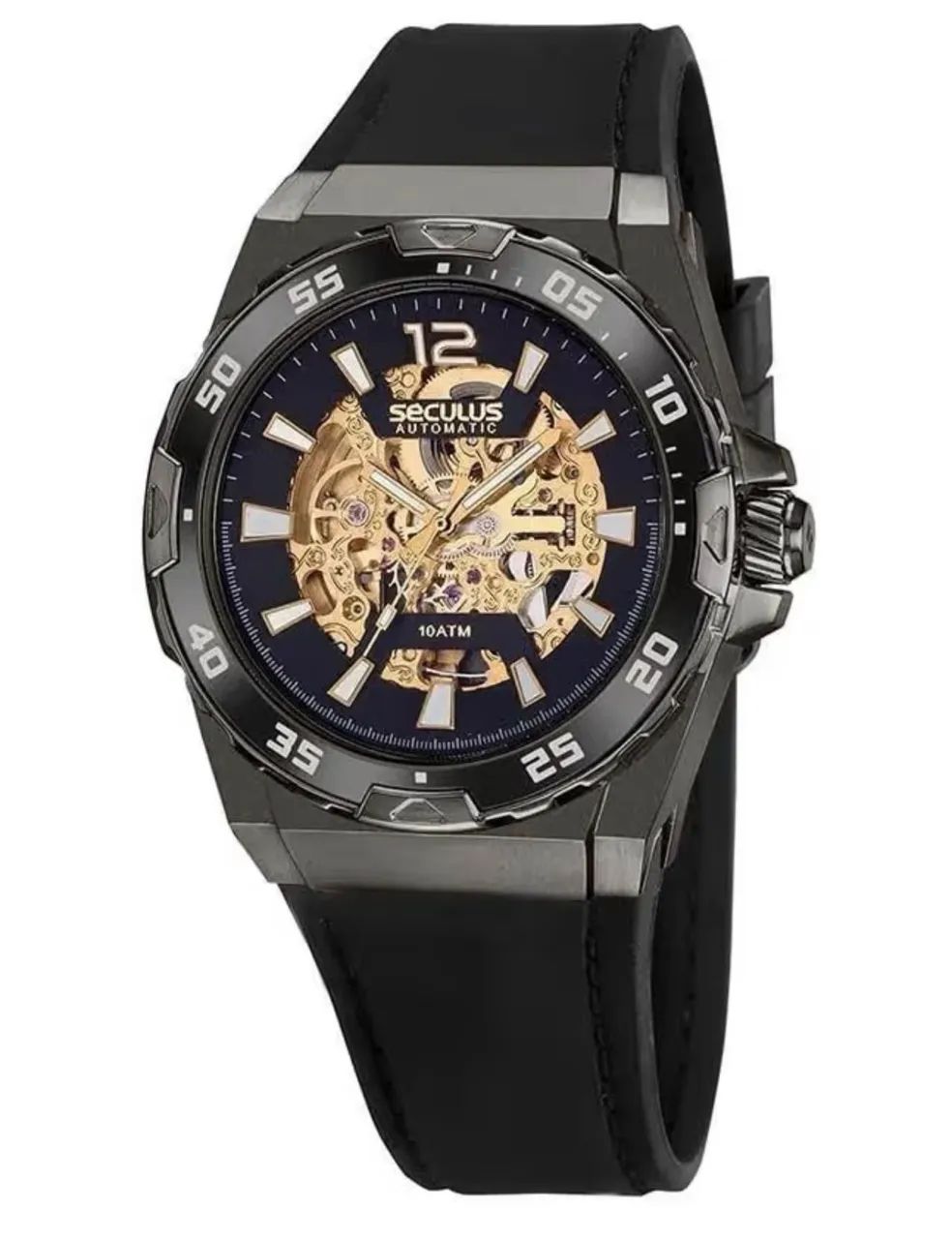 Séculos Automático Esqueleto Black