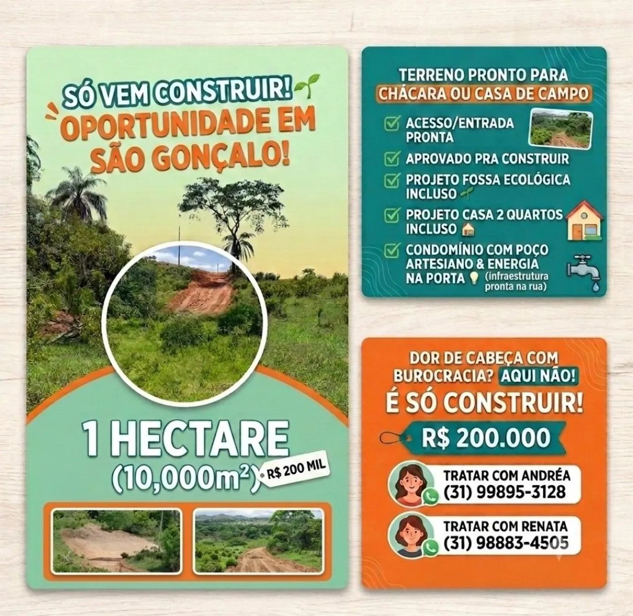 Vendo terreno em São Gonçalo do Rio Abaixo/MG