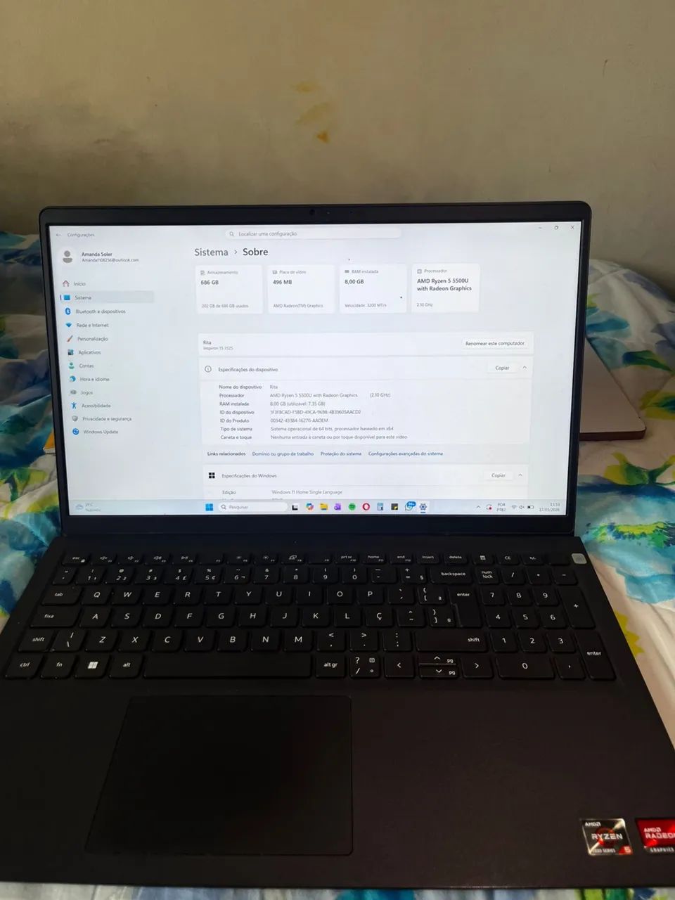 Notebook Dell Inspiron 15 3525