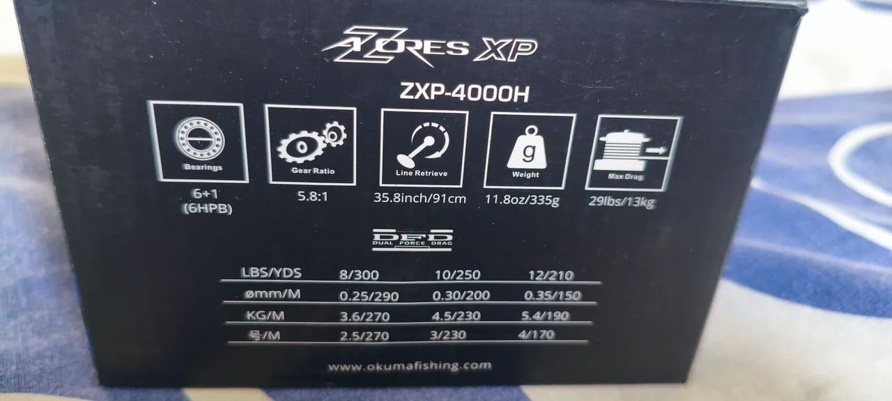 6500 Azores Okuma Molinete e511020INTERNATIONAL30 リール | 20Kg Drag 5.4:1 Vel. Rol. 7 リール