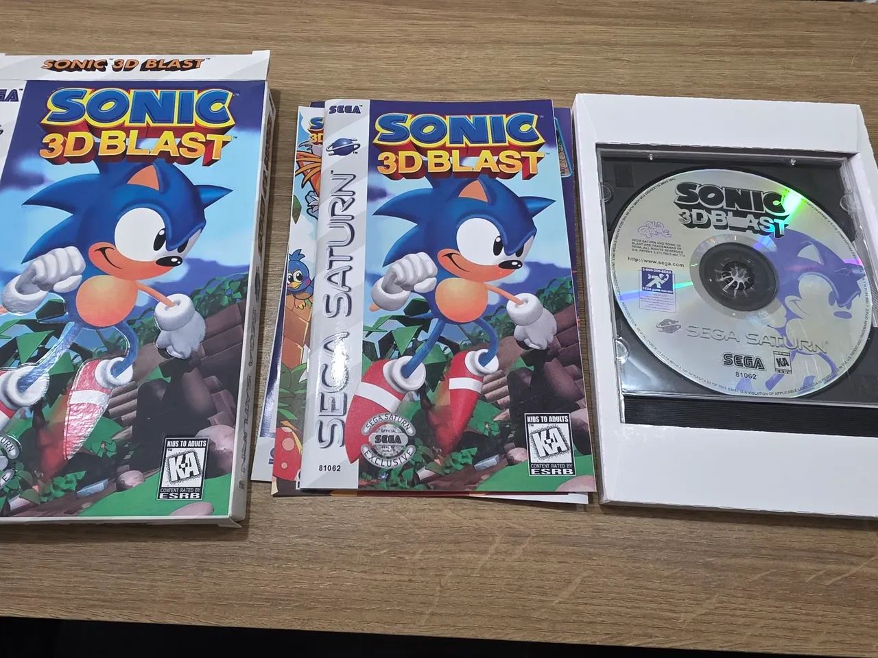 Sonic 3D Blast Sega Saturn Repro Prensada Old Game Long Box