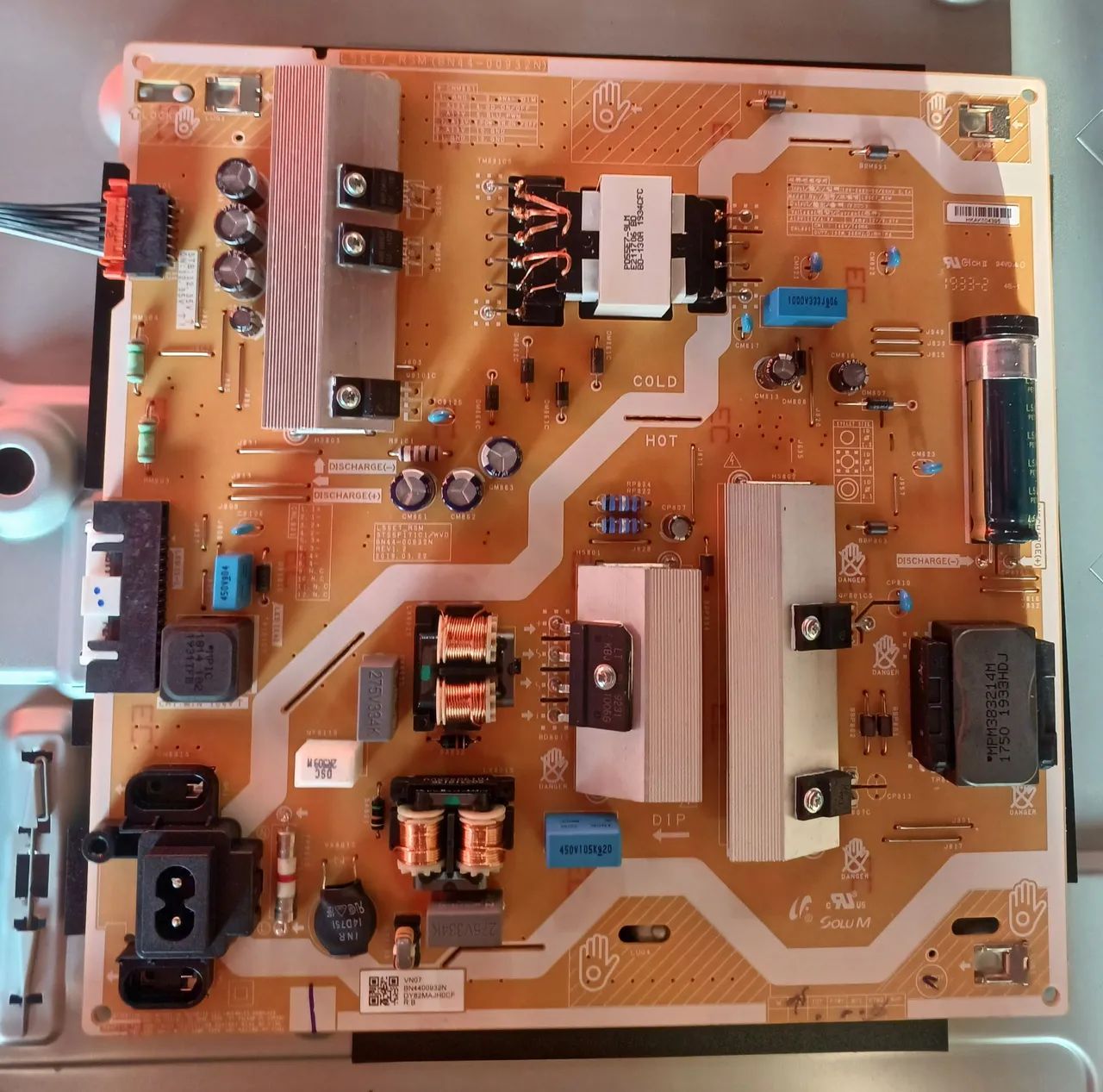 Placa da fonte smart tv samsung ru7100 50 polegadas 