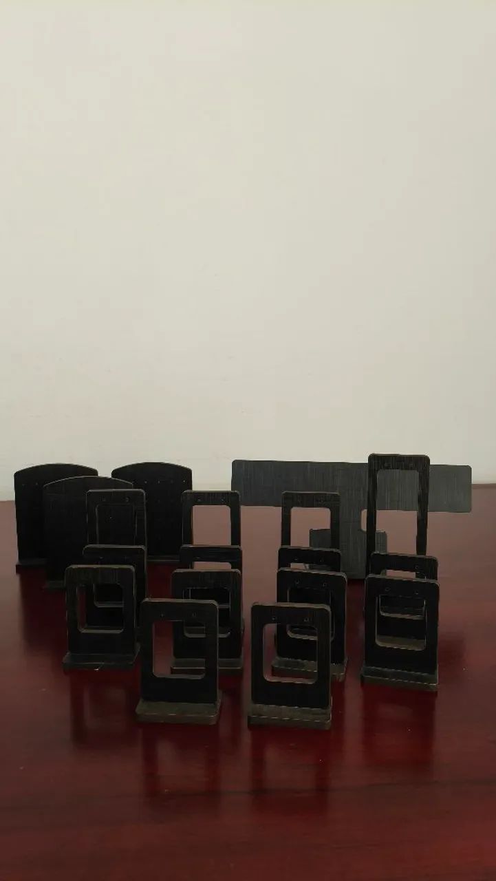 Conjunto de expositores para semijoias em MDF texturizado - Foto 3