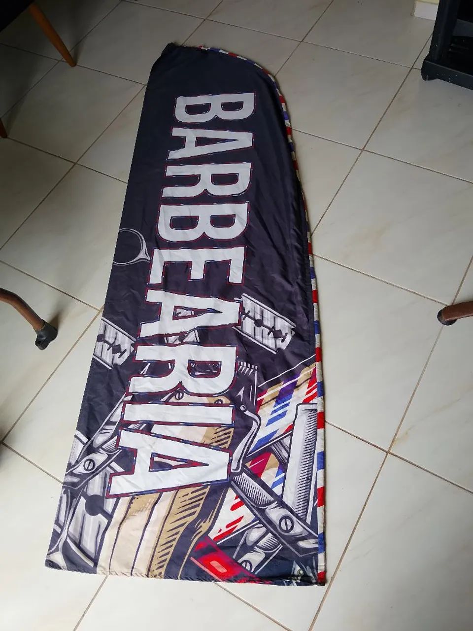 Placa e bandeira barbearia  - Foto 2