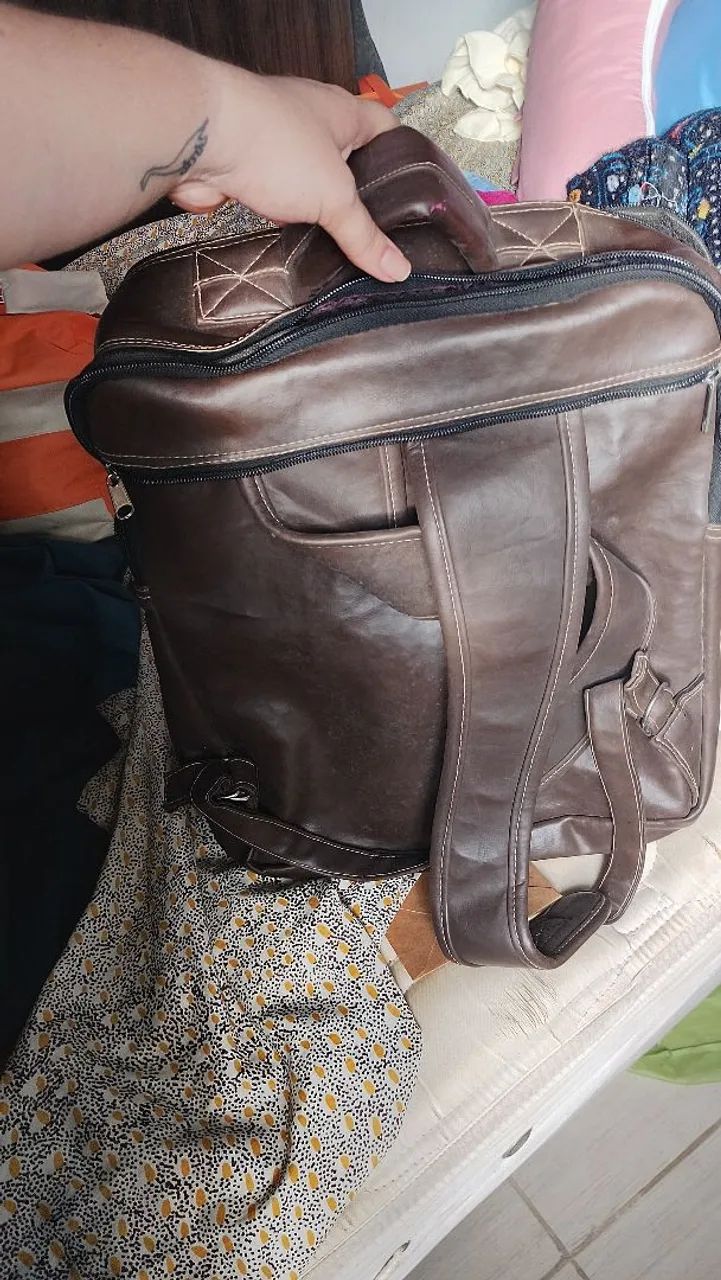 Mochila em couro - Foto 3
