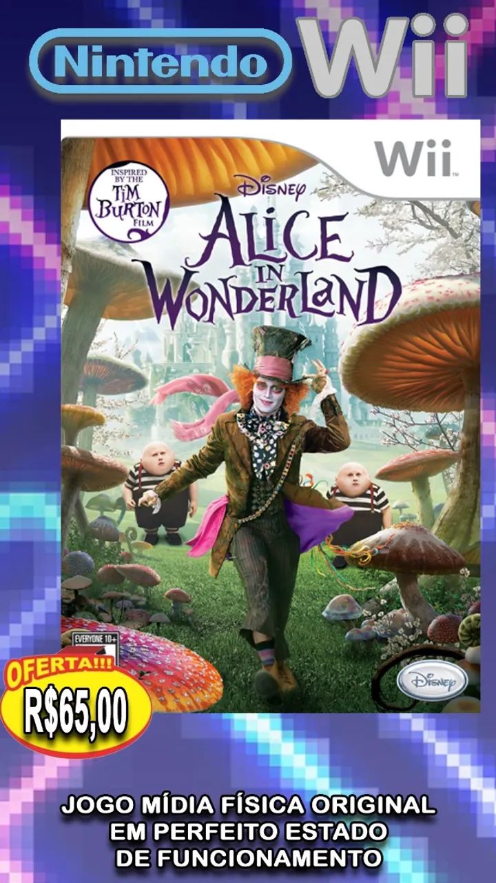 Disney Alice in Wonderland - Explore o País das Maravilhas no seu Nintendo Wii!