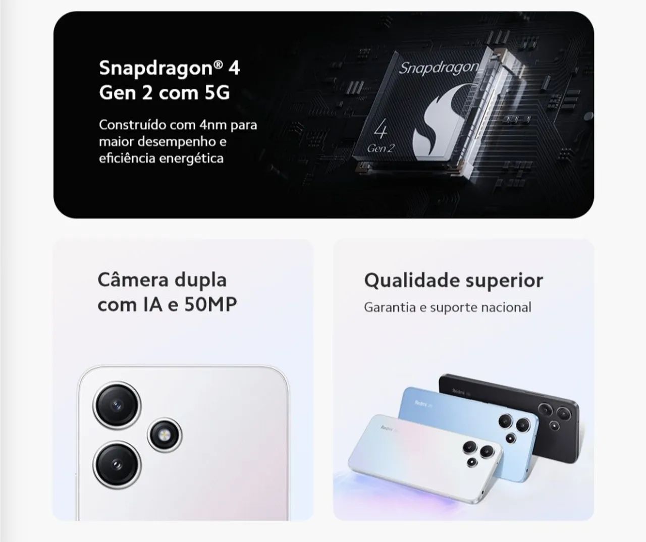 Xiaomi redmi 12 256gb 8gb RAM global lacrado na caixa com garantia