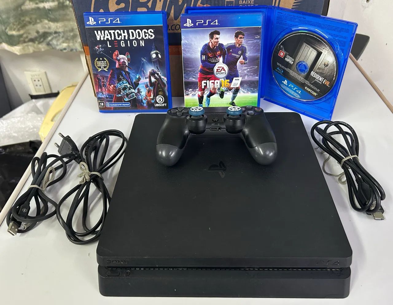 Nintendo Switch PS4 slim 500gb Console PS4 Slim 500GB com 2 Anos de Garantia - Sony - JF GAMESTORE