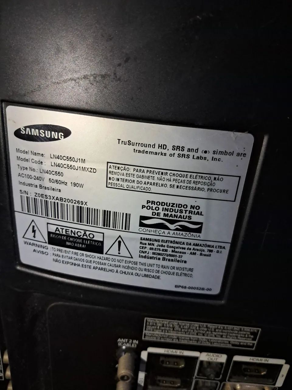 Televisão Samsung 40 polegadas com defeito - Foto 2