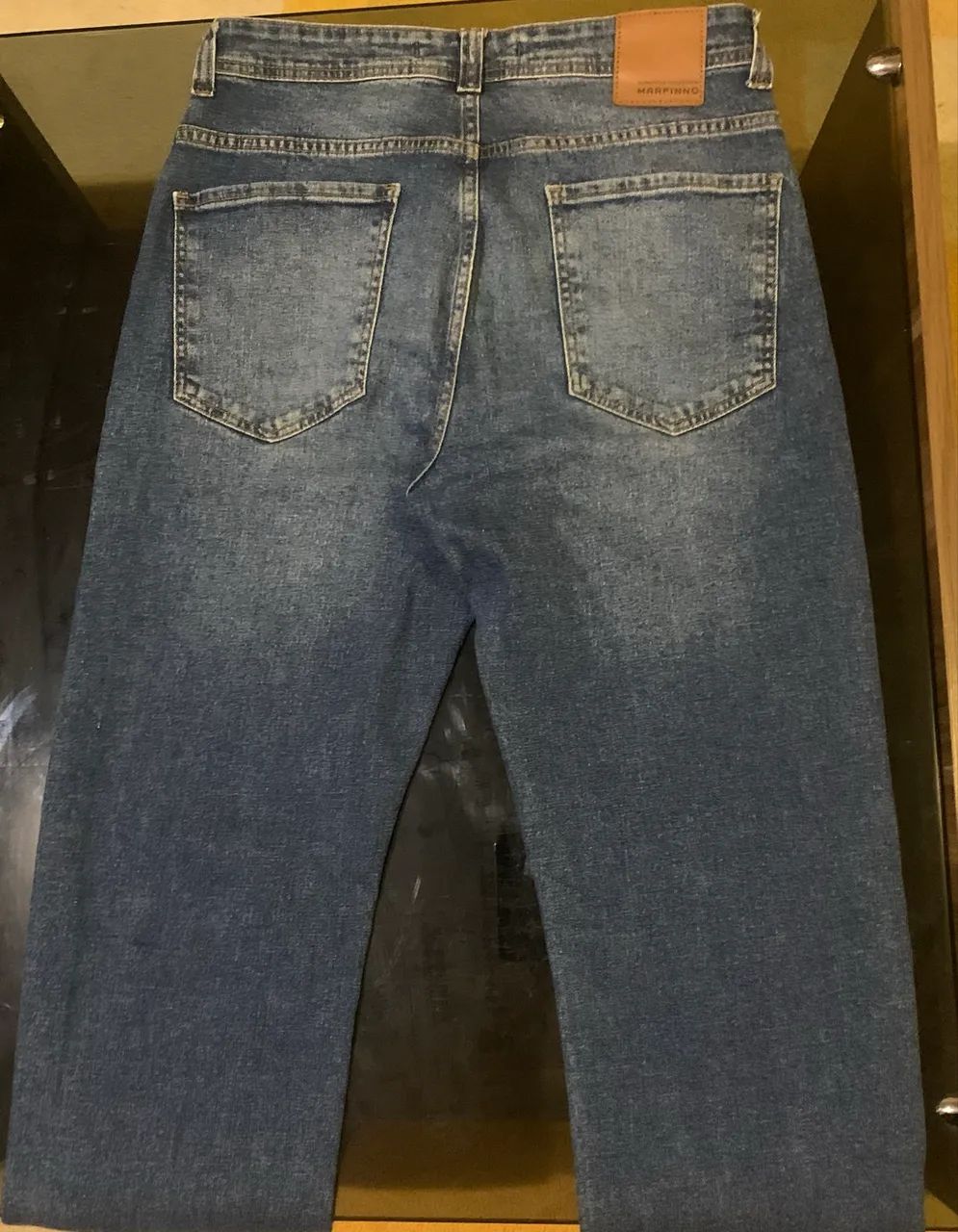 Calça Jeans Reta Marfino - n.38 - Foto 3