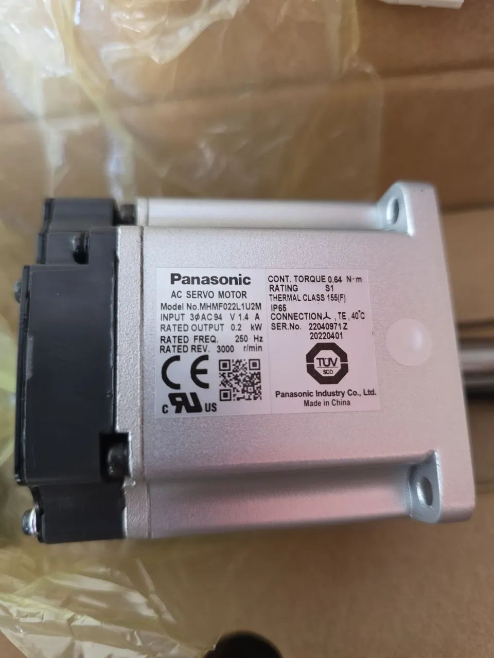 Servo Motor Panasonic 200W + Driver - Novo - MHMF022L1U2M - Foto 2