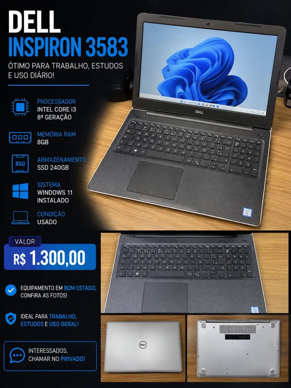 Notebook DELL INSPIRON 3583