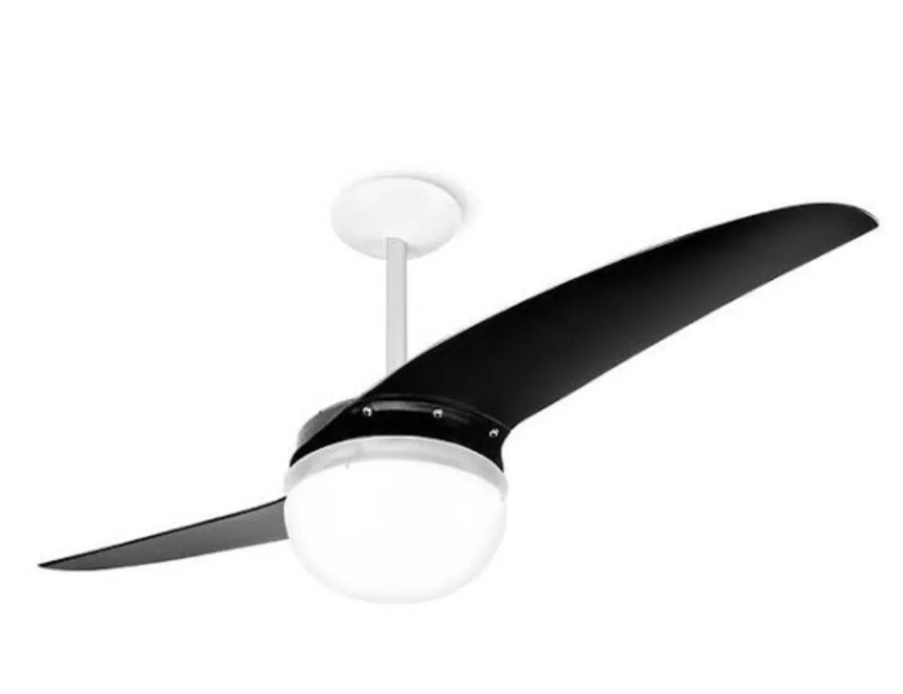 02 Ventiladores de teto splint com 02 hélices completo com 2 lampadas