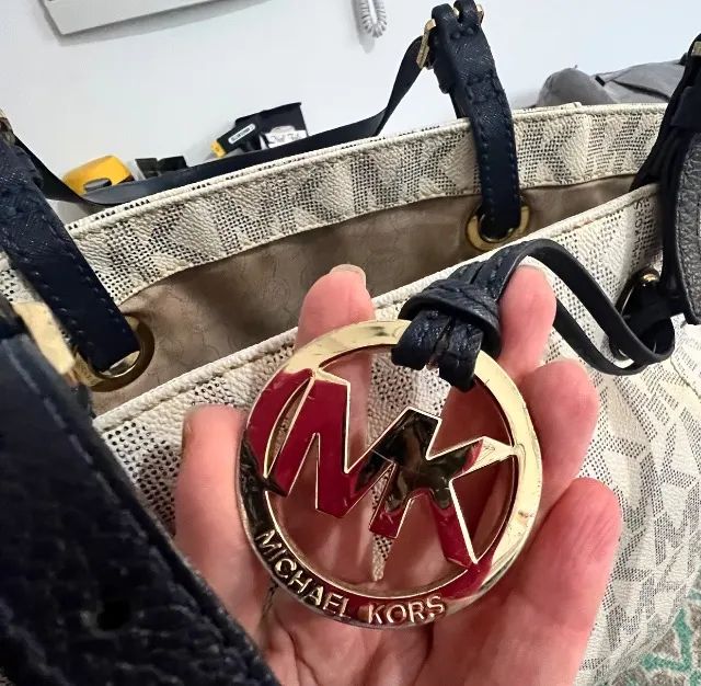 Bolsa Michael Kors Jet Set Azul - Foto 4