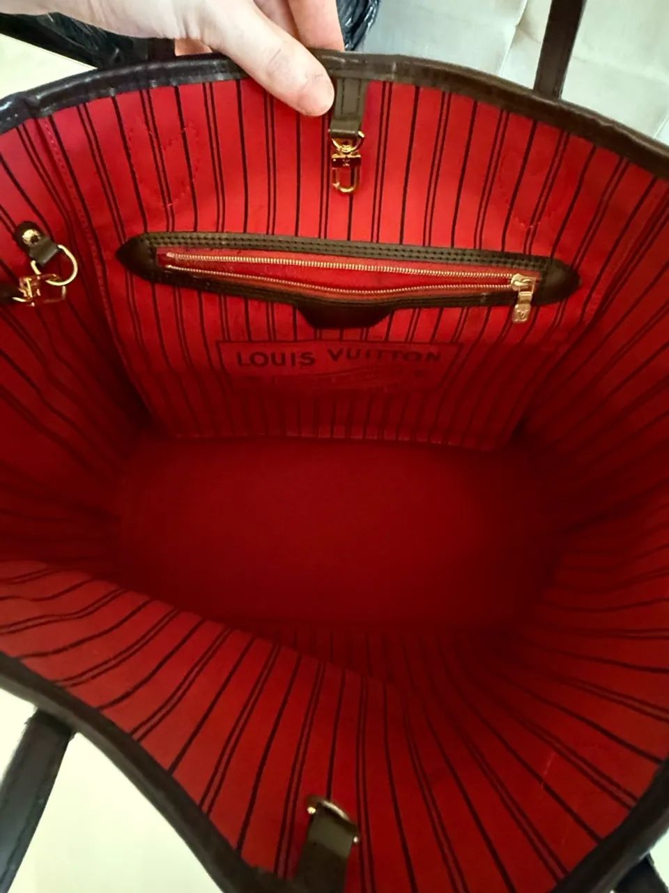 Bolsa louvitton neverfull mm damier ebene - Foto 5