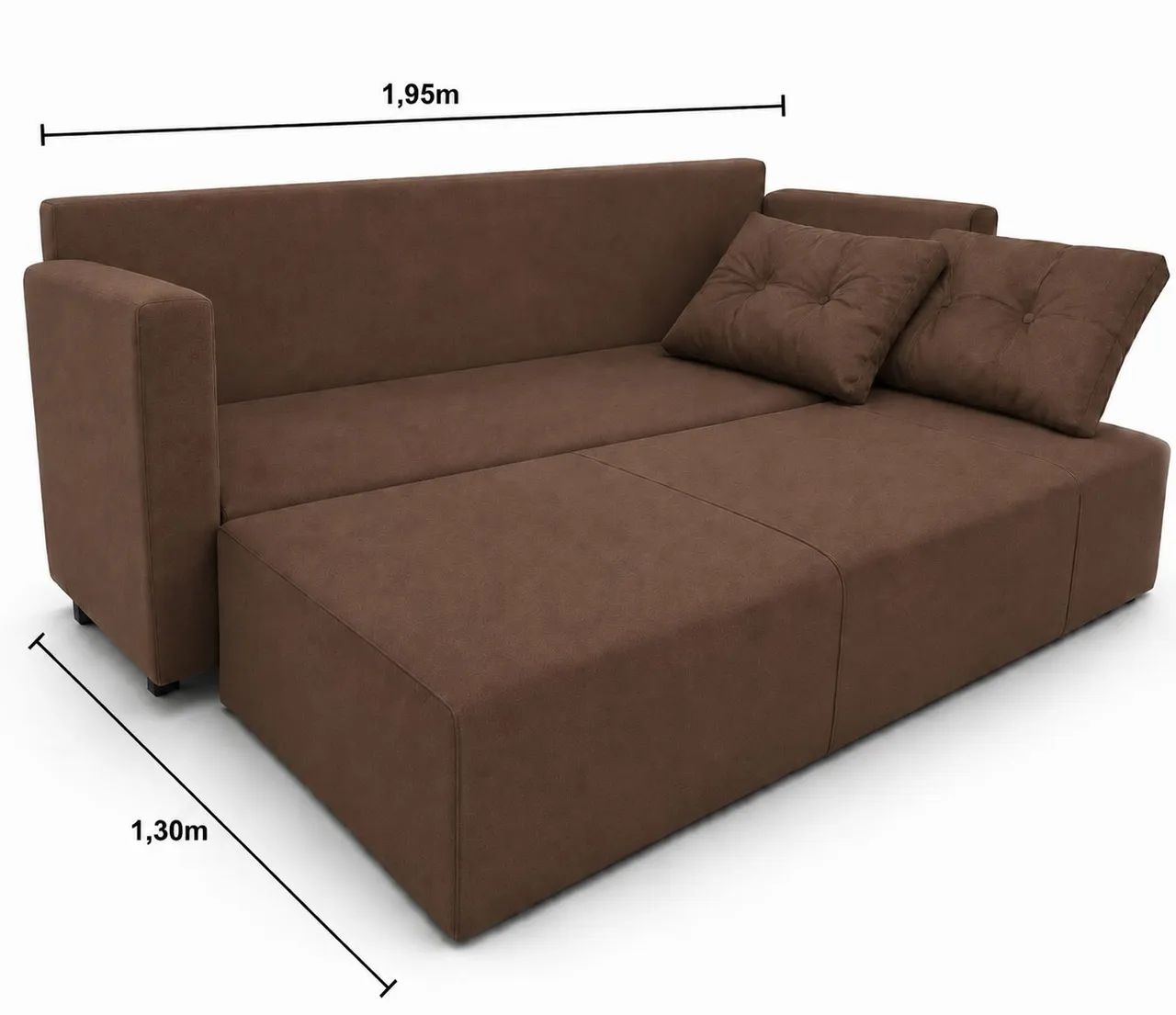 SOFÁ CAMA 2 em 1 cores em tendência! PREÇO DE FÁBRICA! - Foto 4