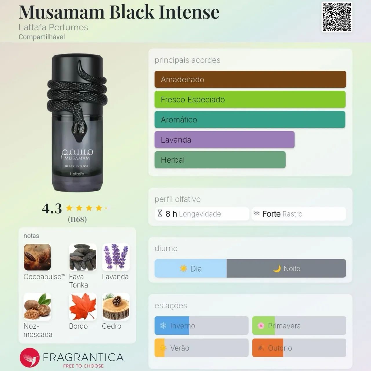 Perfume Musaman Black Intense EDP 100ml - Foto 5