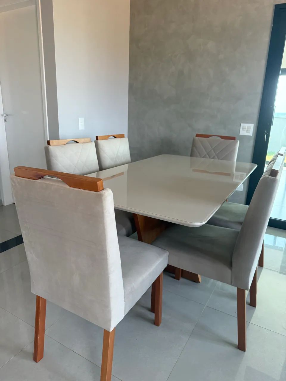 Mesa retangular seis lugares - nunca usada - Foto 5