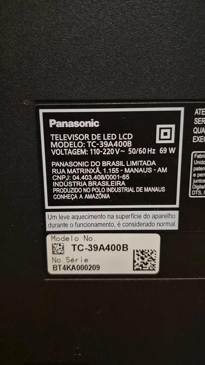 Tv Panasonic 39 polegadas para retirada de peças - Foto 2