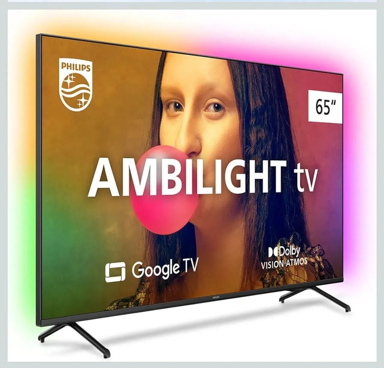 SmartTV Philips Ambilight 65 polegadas 4K 65PUG7908/78 Google TV - Foto 3