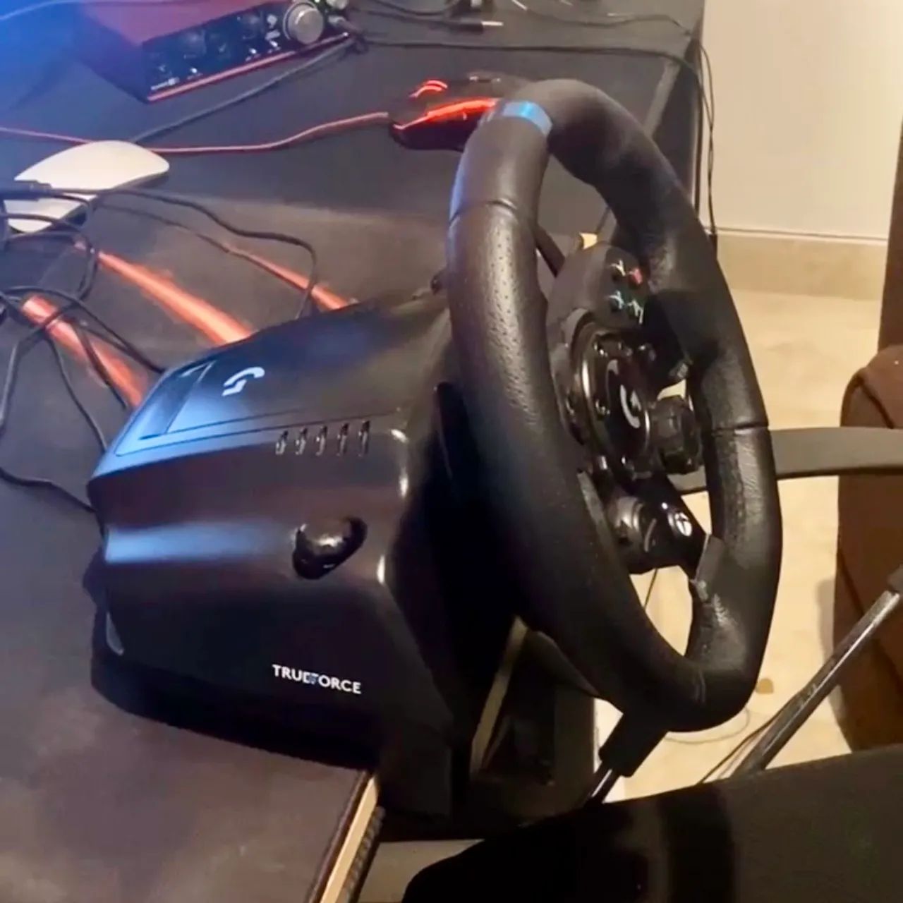 Volante Logitec G923 Xbox PC com Câmbio  - Foto 4