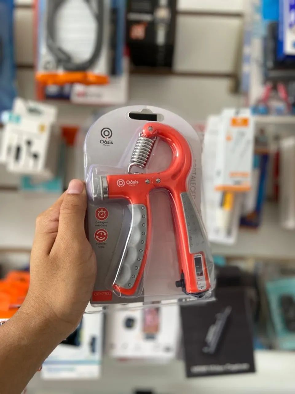 Fortalecedor de Aderência de Mão Hand Grip 5 a 60KG - Oásis