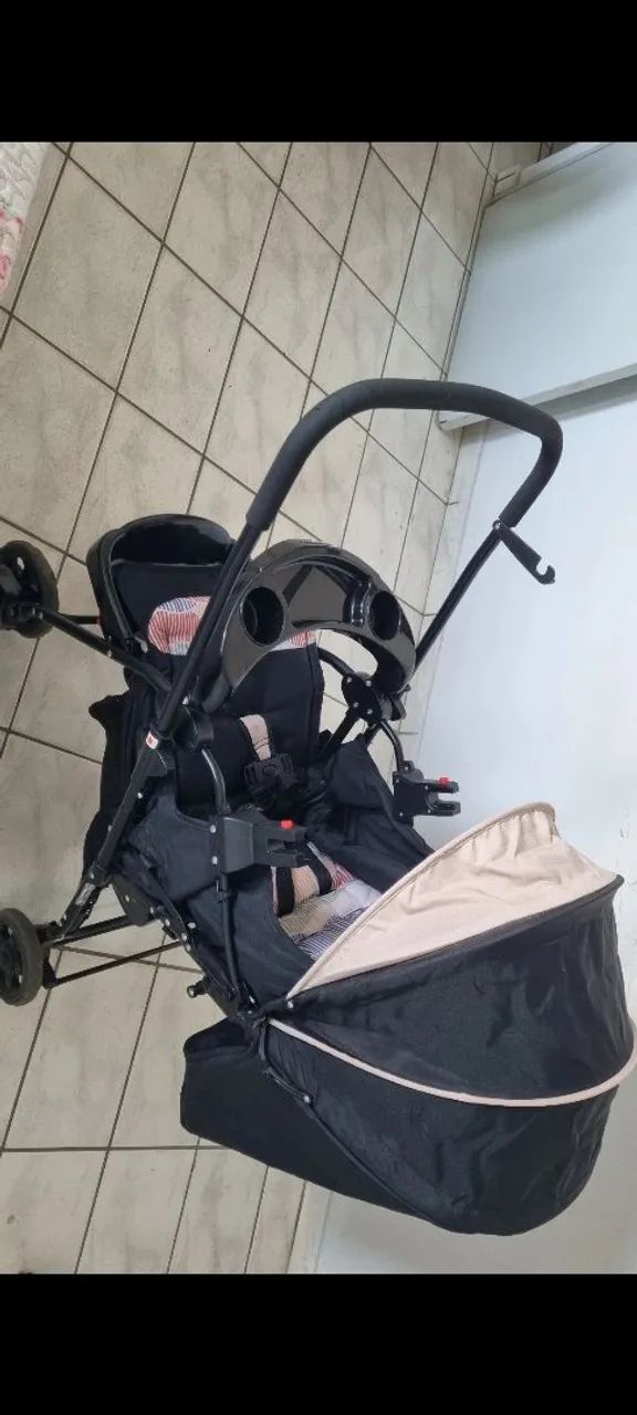 Carrinho e bebê conforto COSCO. Kit completo pouquíssimo utilizado.  - Foto 3
