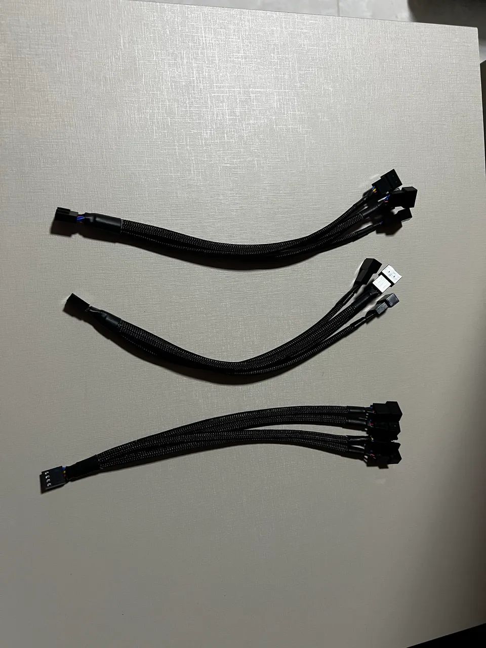 Kit com três cabos splitter PWM para 4 fans