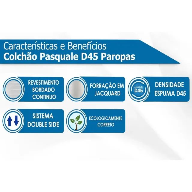Colchão Pasquale D45 Solteiro 88cm Paropas - Foto 3