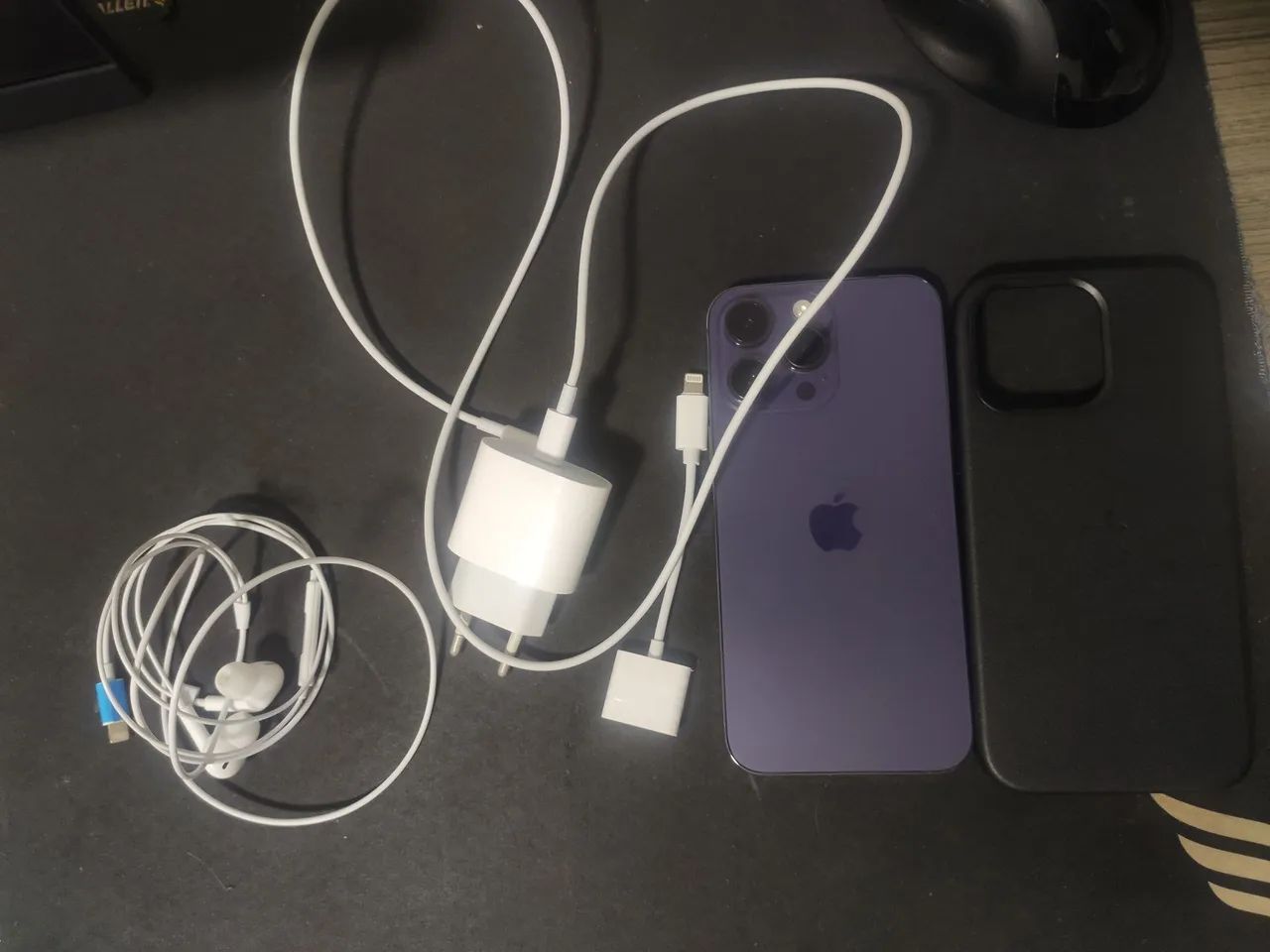 iPhone 14 Pro 128GB Roxo - Impecável! Caixa + Capa e Acessórios - Foto 3