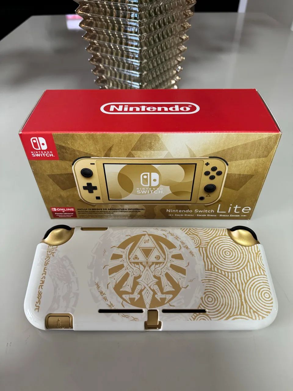 Nintendo Switch Lite Hyrule Edition com 256Gb - Desbloqueado