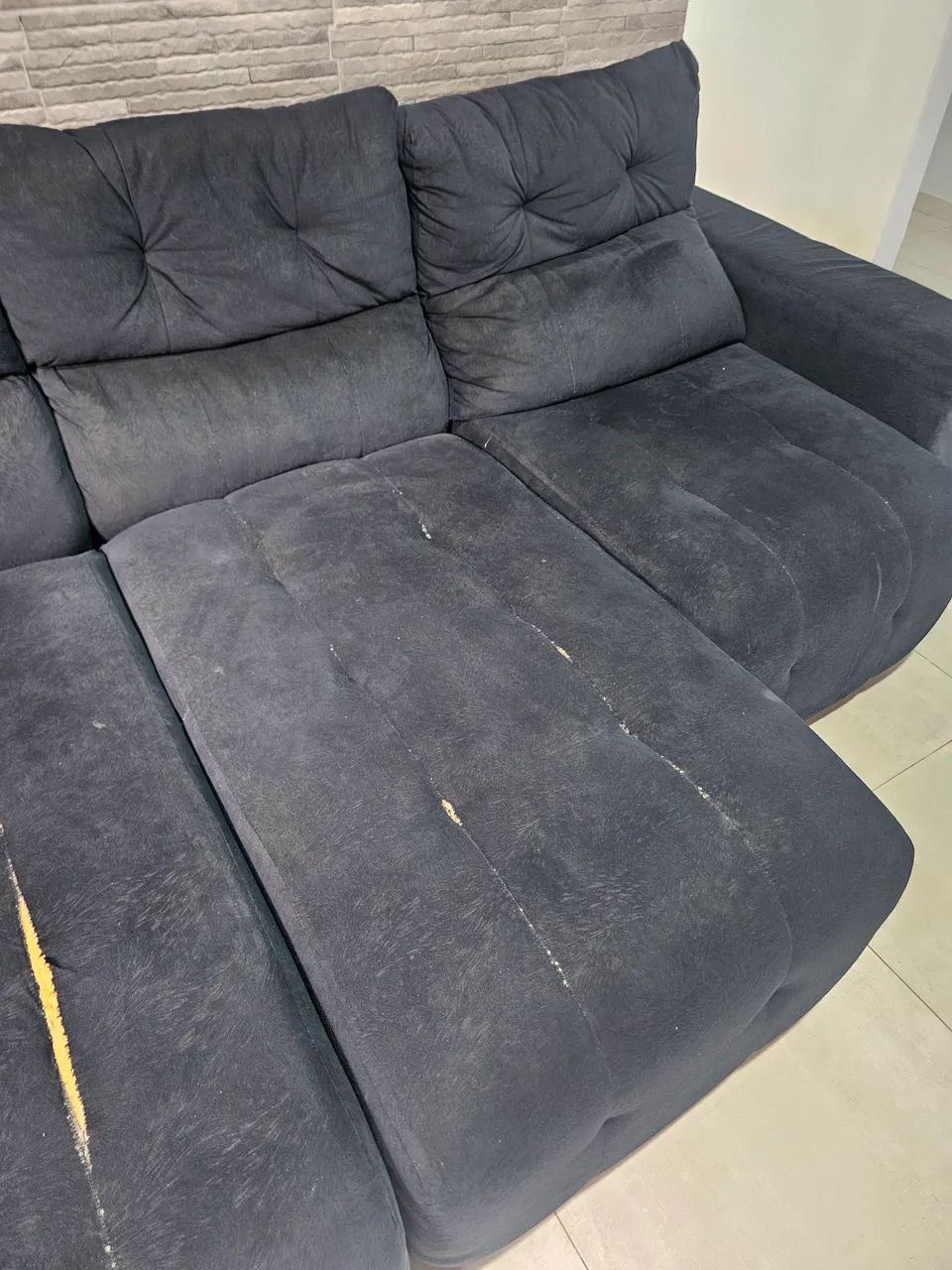 Sofá retrátil e reclinavel 2.5 metros. - Foto 4