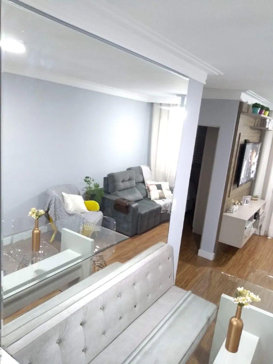 Banco Canto Alemão 1,80m Cinza Com Gaveta Lateral - Foto 4