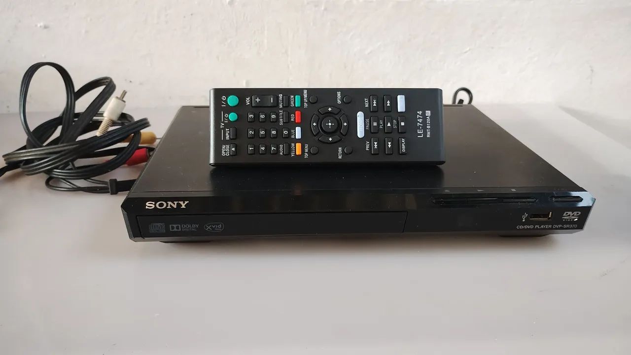 DVD de mesa pequeno Sony completo