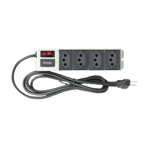 Filtro de Linha Metal 4 Tomadas Bivolt  - Multicraft