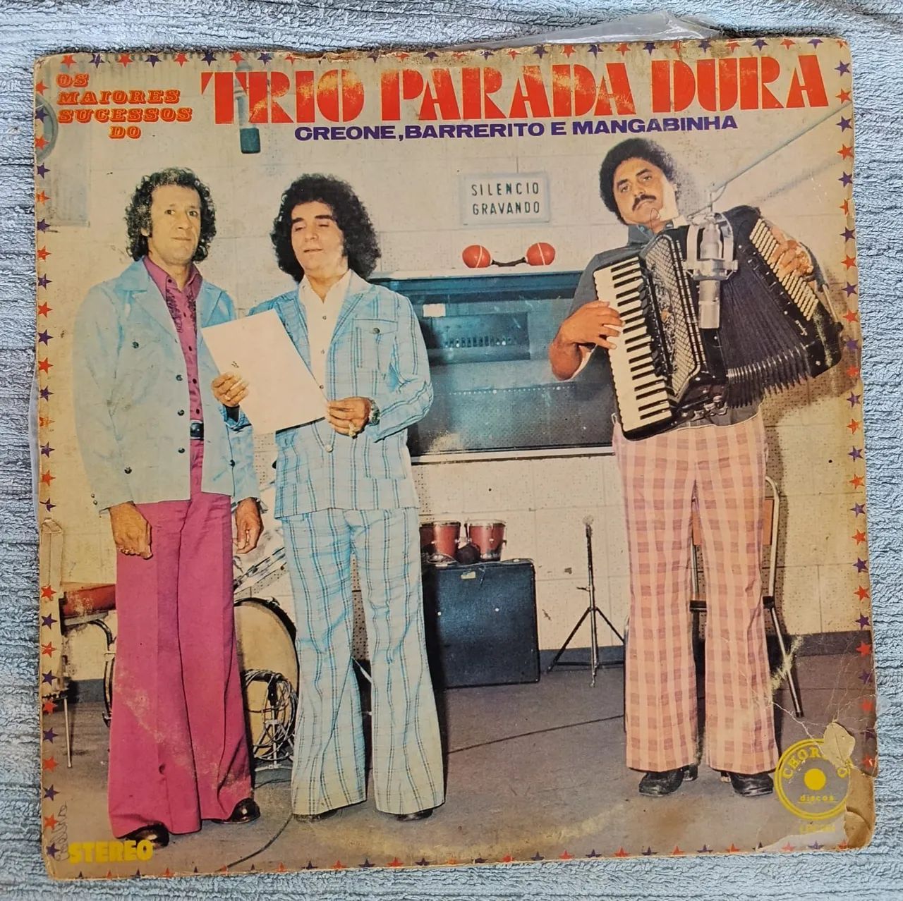 LP disco de vinil os grandes sucessos do trio parada dura 1976 toca disco radiola vitrola 