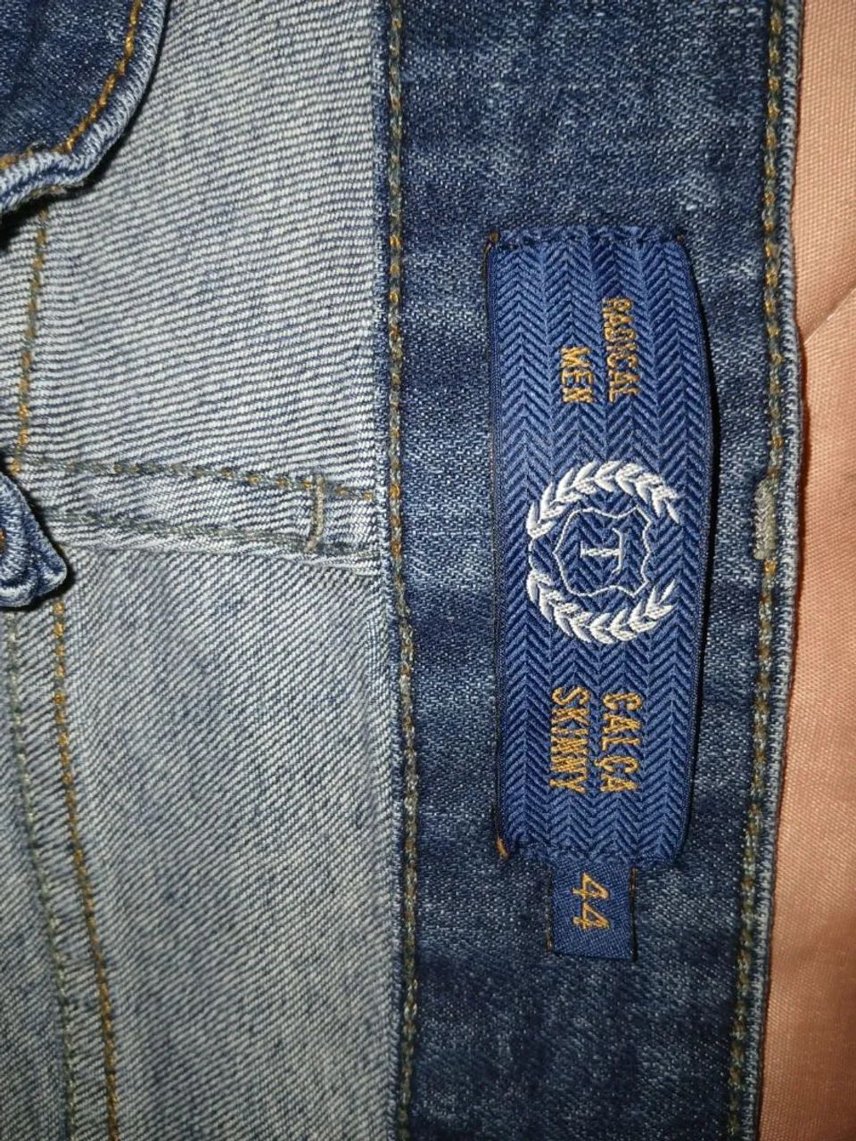 Calça skinny jeans masculina 44 - Foto 2