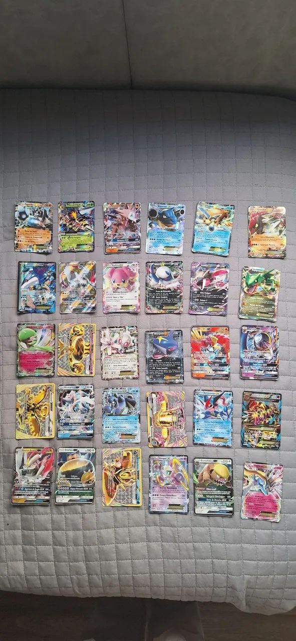 24 cartas pokemon ex, gx e turbo