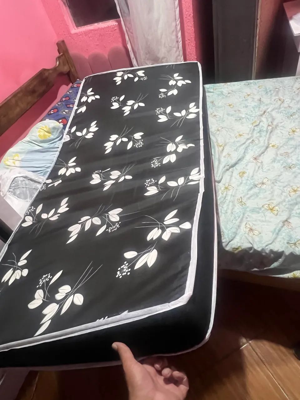 Cama box solteiro com colchão d33. - Foto 2