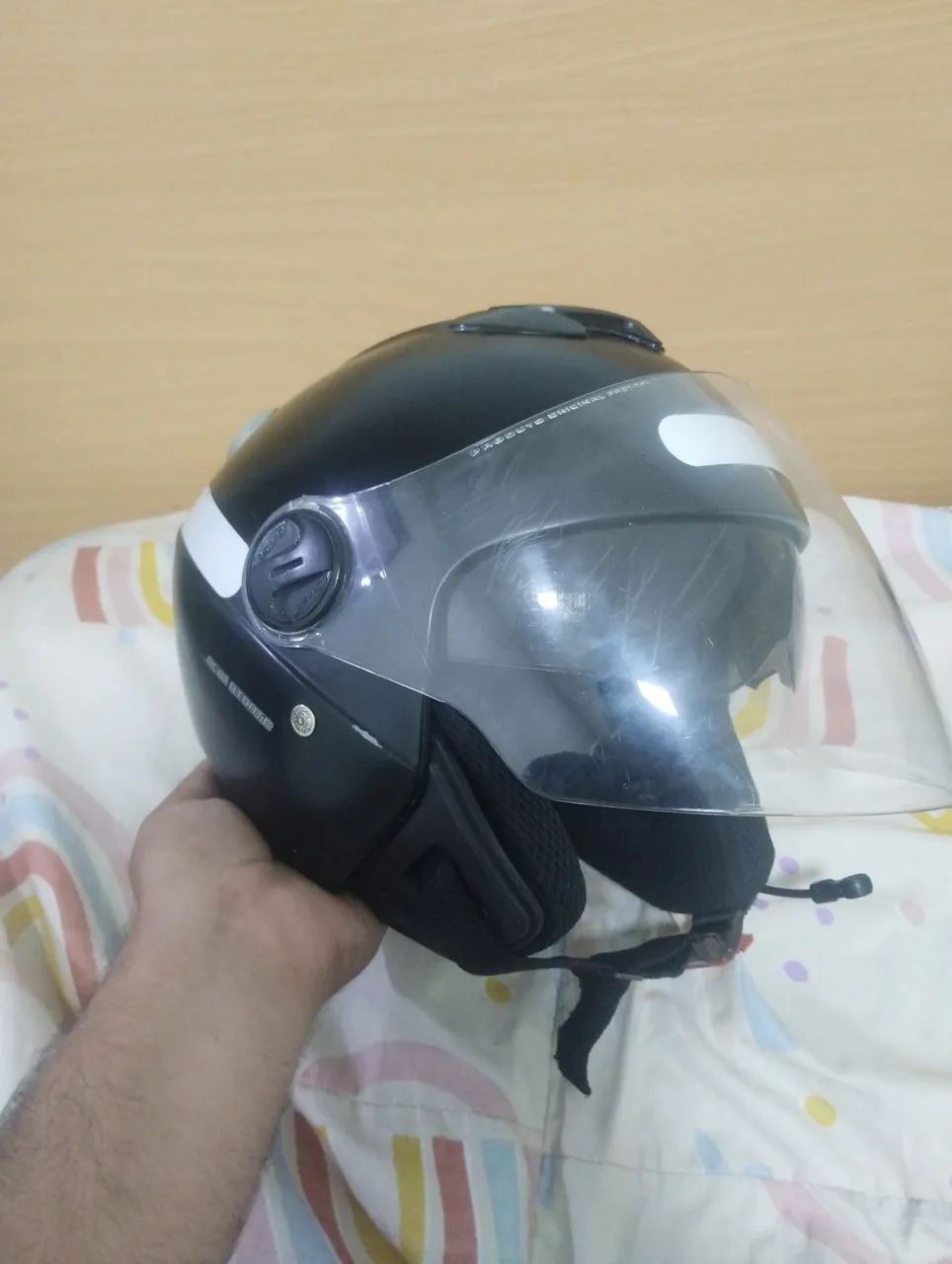 Capacete protork com viseira dupla  - Foto 3