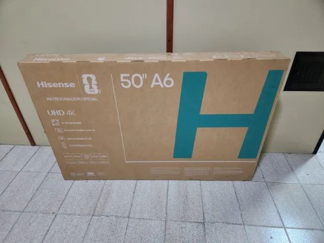 Smart TV Hisense 50" 4K 50A6NV - Dolby Vision, HDR10, Compatível c/ Alexa e Google Home