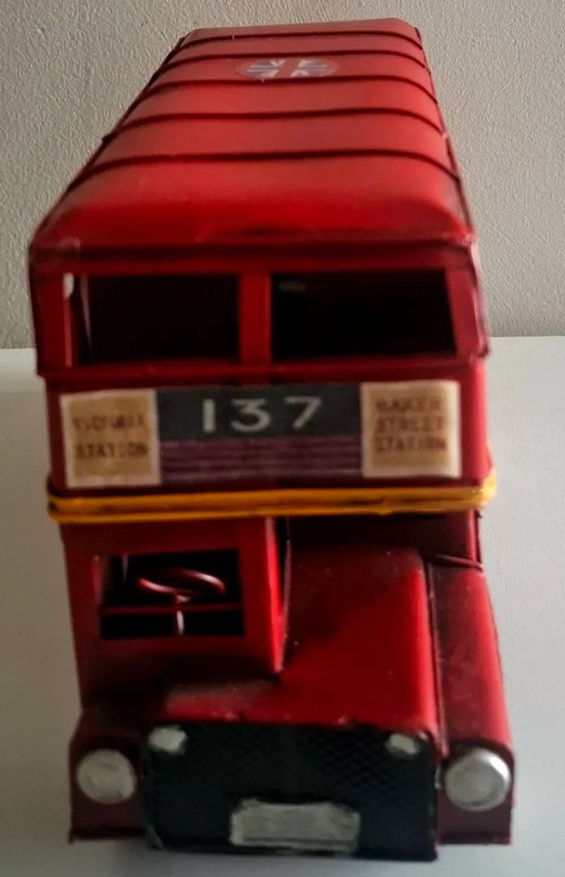 Ônibus Routemaster de Londres. Retró em metal - Foto 2