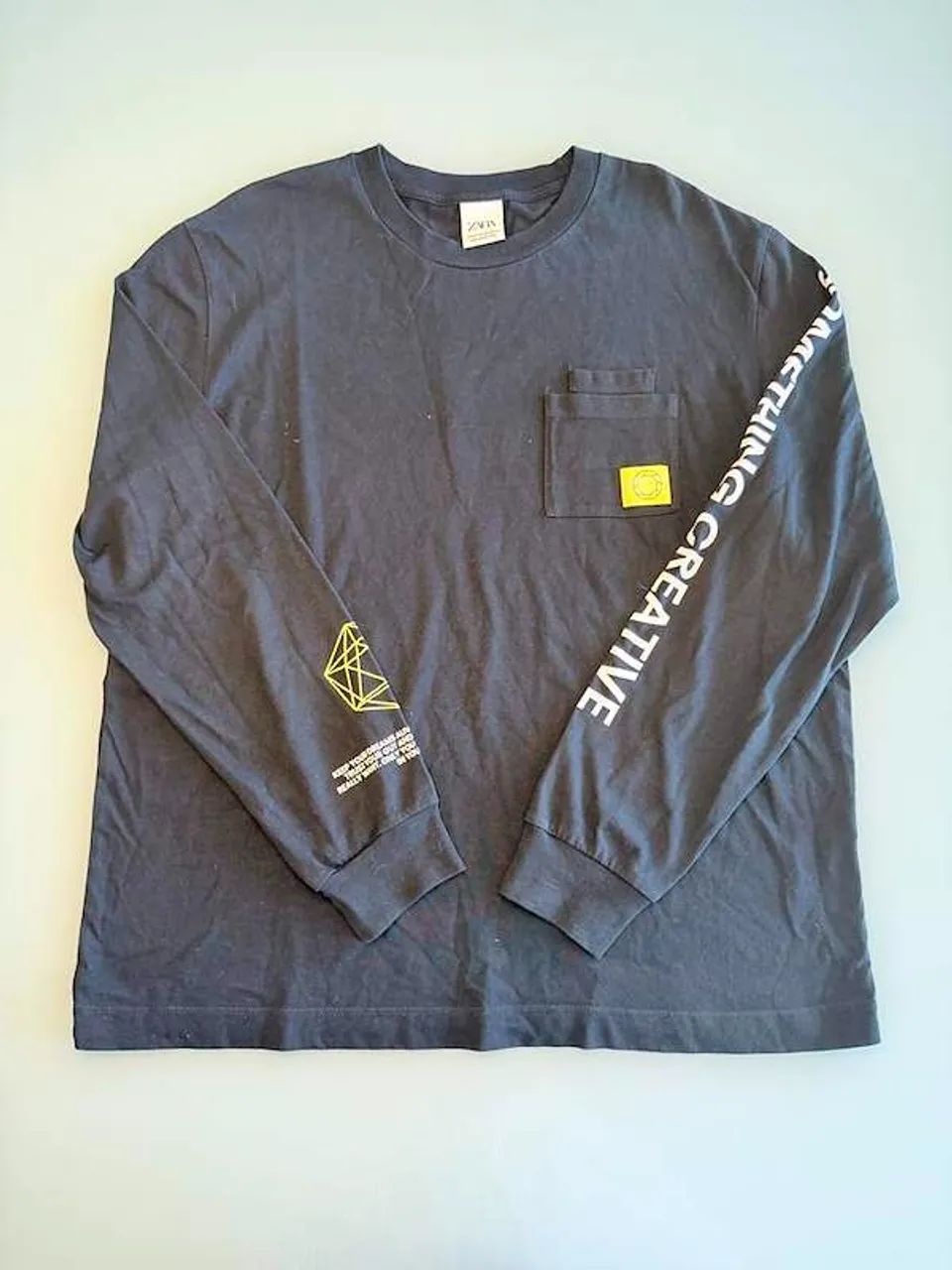 Camisa de manga longa estampada Zara