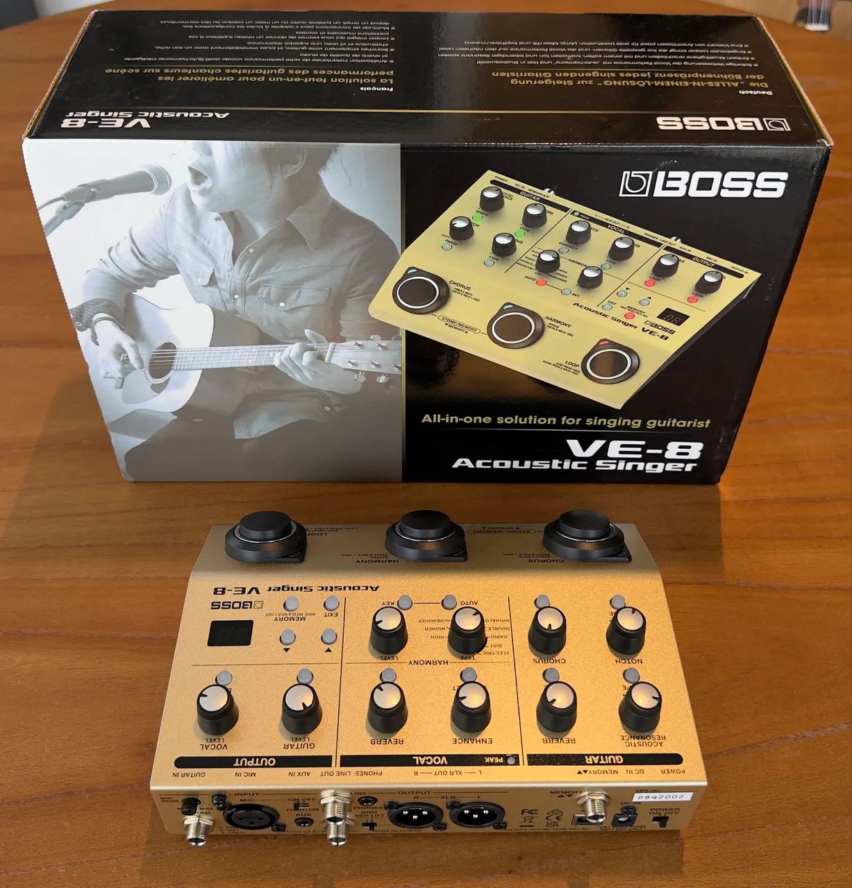 Pedal De Efeito Boss Vocal Effects Acoustic Singer Ve-8 (NOVO