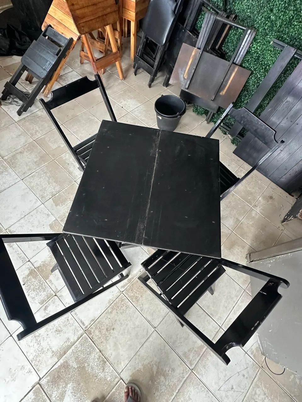 MESA DE MADEIRA PARA LANCHONETE/BAR