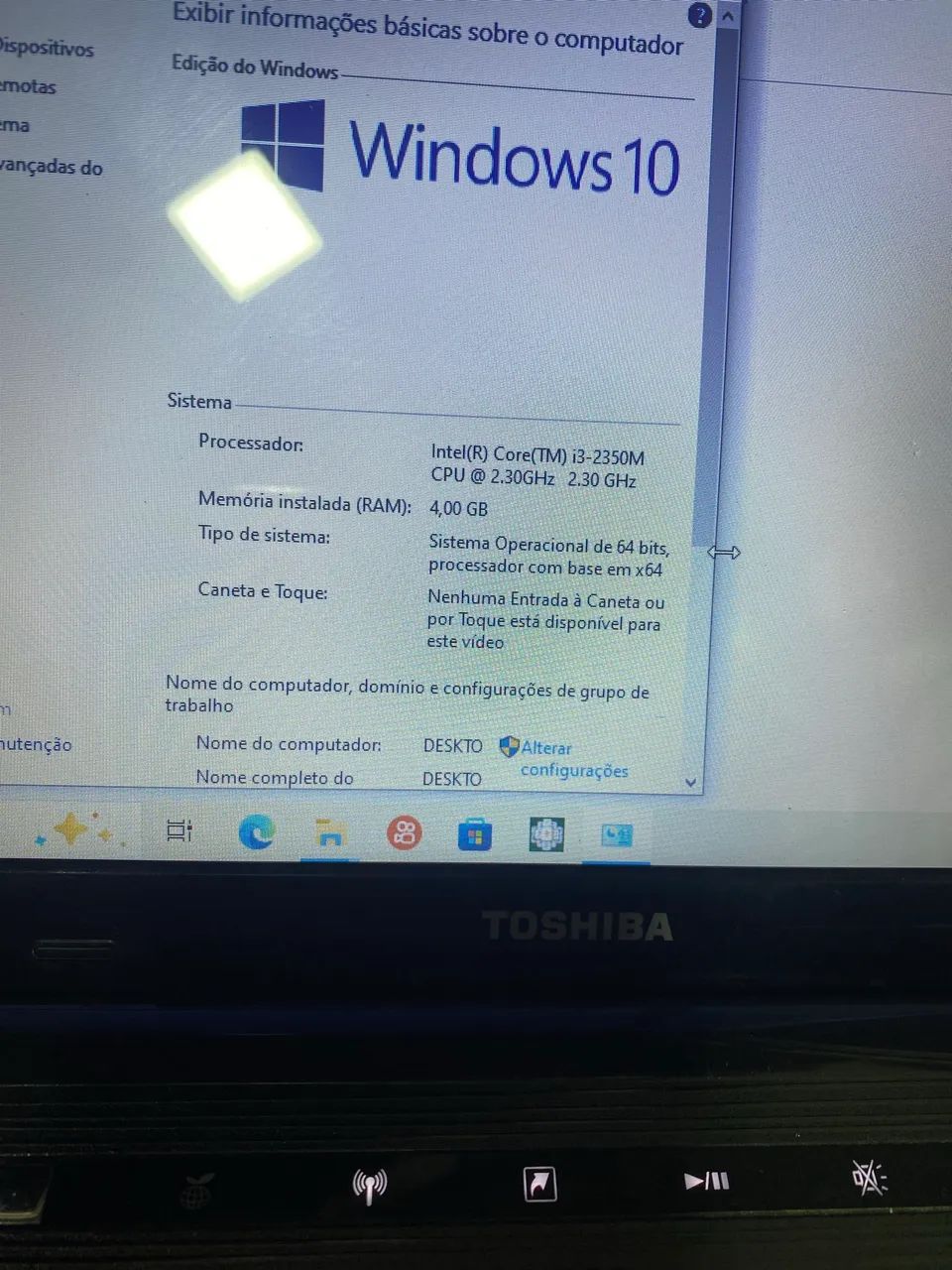 Note Toshiba core i3